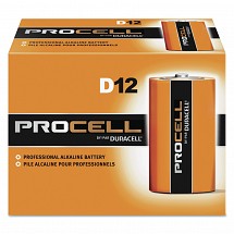 Duracell Alkaline Batteries, D, 12/pack