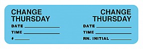 Change Minder Label, Thursday, Blue, Size: 3
