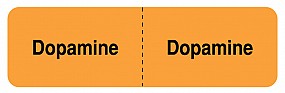 Line Identification Label, Dopamine, Orange,  Size: 3