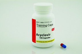Acyclovir 250mg, Training Capsules, 100/bottle, 1/each
