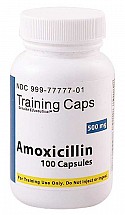 Amoxicillin 500mg, Training Capsules, 100/bottle, 1/each