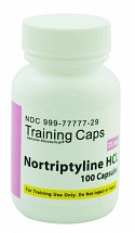 Nortriptyline HCl 25mg, Training Capsules, 100/bottle, 1/each