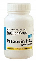 Prazosin HCl 5mg, Training Capsules, 100/bottle, 1/each