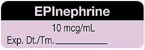 Anesthesia Label, Epinephrine 10 mcg/mL, 1-1/2