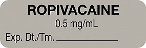 Anesthesia Label, Ropivacaine 0.5 mg/mL, 1-1/2