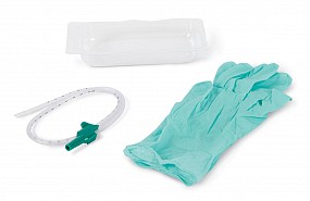 Open Suction Catheter Kit, (Dry), 8Fr, 2 Gloves, Mini, 1/each