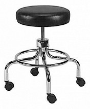 Deluxe Revolving Stool With Foot Ring, 1/each