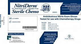 Chemo Sterile Powder-Free Nitrile, Large, Pairs,  200/case