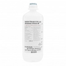 B Braun Ecoflac Plus Intravenous IV Solution, 0.9% Sodium Chloride, 500 mL, 10/case