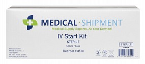 IV Start Kit w/ Transparent Dressing and Nitrile Gloves, Sterile, 50/case