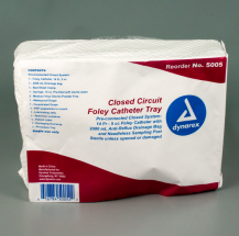 Closed Circuit Foley Catheter Tray 14Fr, 10/case