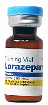 Lorazepam Injection 2mg/mL, Training Vial, 25/pack