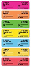 Change Minder Label Set, Sunday-Saturday,  Size: 3