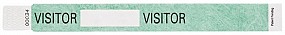 Tyvek Visitor Wristband, Green, 10
