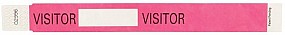 Tyvek Visitor Wristband,  Pink, 10