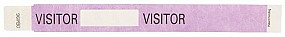 Tyvek Visitor Wristband,  Purple, 10