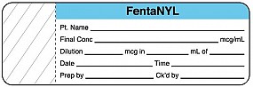 Anesthesia Label, Fentanyl mcg/mL, 3