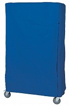 Cart Cover for Manikin 5 Shelf Storage Cart, Zipper Closure, Blue 1/each
