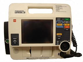 Refurbished LifePak 12 Defibrillator, Biphasic, 3-Lead, AED, Pacing, 1/each