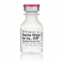 Sterile Water for Injection, 20ml, 25/box