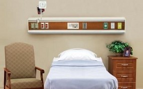 Hospital Bed with Integrated Headwall, 1/each