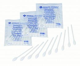 Swabsticks, Dry, Non-Sterile, 10/bag, 1/each