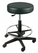 Adjustable Gas Lift Stool with Footring, 1/each