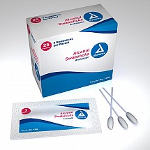 Alcohol Swabsticks, 3\'s, 25/box