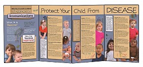 Childhood Immunization Folding Display,  Award Winner, 1/each/