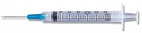 BD 3mL Syringe, 22g X 1-1/2