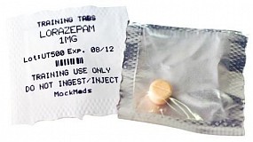 Lorazepam 1mg, Unit dose Training Tablet, 50/pack