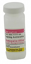 Training Suspension, Amoxicillin, 150mL, 6/pack