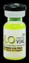 GLO Vial, Liquid 2mL, Training Vial, 25/pack