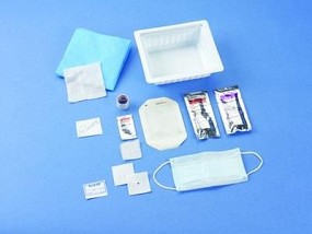 Central Venous Catheter Dressing Change Tray, w/Tegaderm and Alcohol Swab, 1/each