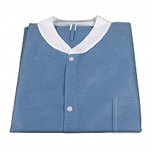 Disposable Lab Jackets Dark Blue Large, 1/each