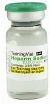 Training Vial, Heparin 10,000 U/mL, 25/pack