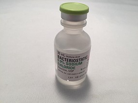 Bacteriostatic 0.9% Sodium Chloride, Injection, Vial,  30mL, Rx ONLY, 1/each