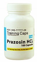 Prazosin HCl 5mg, Training Capsules, 100/bottle, 1/each