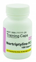 Nortriptyline HCl 25mg, Training Capsules, 100/bottle, 1/each