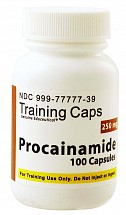 Procainamide 250mg, Training Capsules, 100/bottle, 1/each