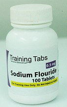 Sodium Fluoride 0.5mg, Training Tablets, 100/bottle, 1/each