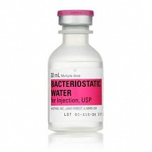 Bacteriostatic Water for Injection, 30ml, Rx ONLY, 25/each