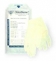 Nitriderm Sterile Powder Free Surgical Gloves, Size 6.0, Sterile Pairs, 25/each