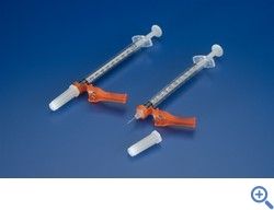 Smiths TB Syringe, 1mL with Fixed 26g x 3/8" Intradermal Bevel Needle, 100/each