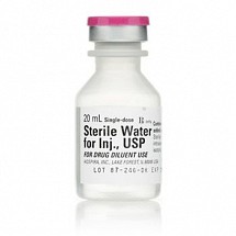 Sterile Water for Injection, 20ml, 25/each