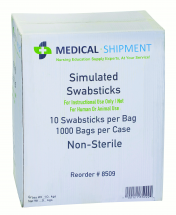 Swabstick, Dry, Non-Sterile, 10/bag, 10/each