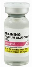 Calcium Gluconate 100mg/mL, Training Vials, 25/Each