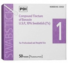 Benzoin Tincture Swabstick 4", 50/each