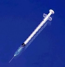 Exel TB Syringe LS 1mL, 27g x 1/2", 100/each